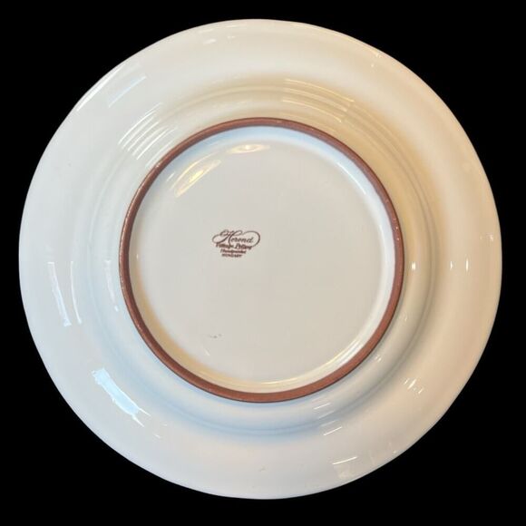 Herend Village Pottery Hungary Floral Trellis Set Of 4 Salad Plates Hand Painted - Picture 5 of 11